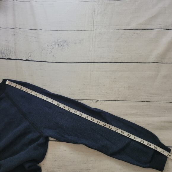 Tommy Bahama Size L Navy Blue Reversible Knit V-Neck Sweater Classic - Picture 5 of 6